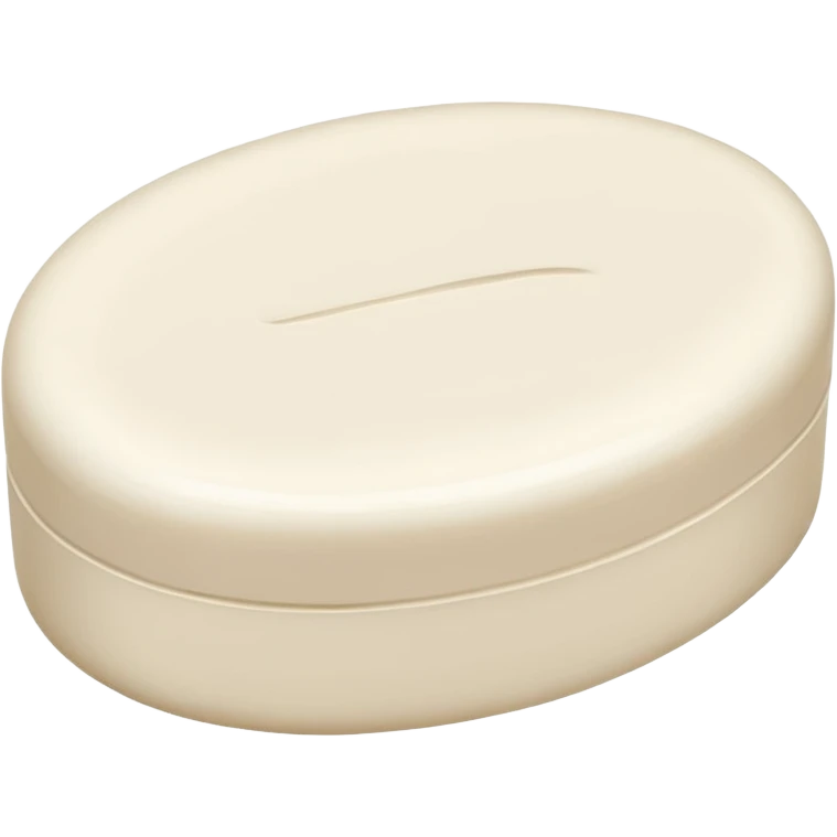 oval white soap emoji