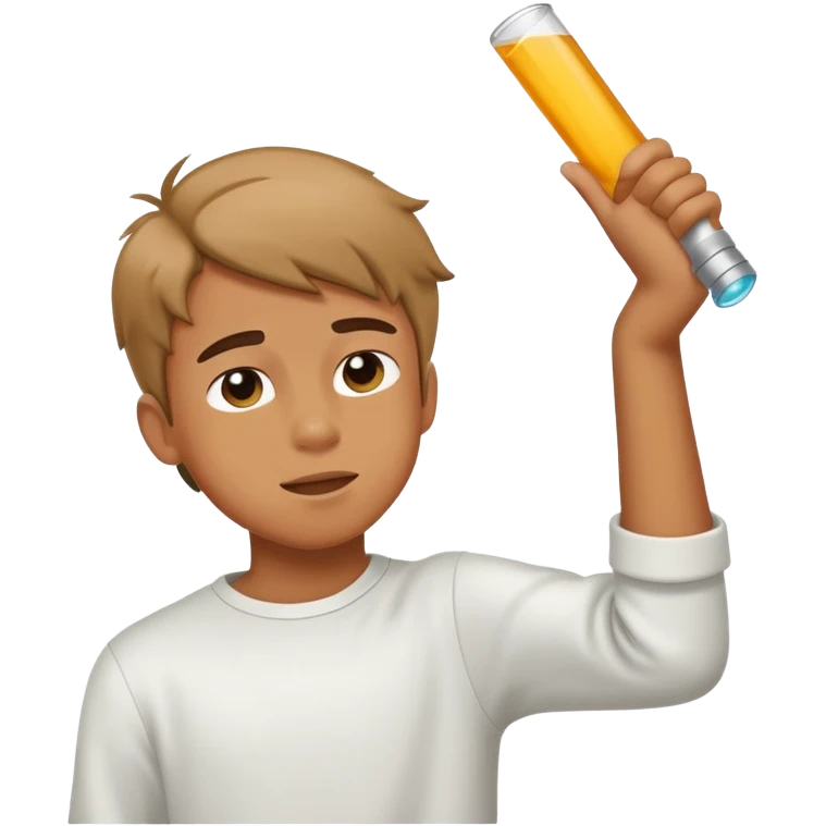 Boy dabbing emoji
