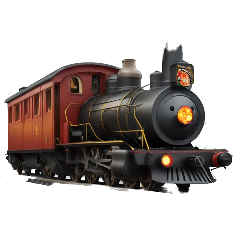 a steam train carrying beer emoji