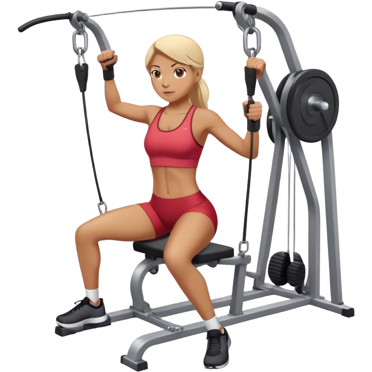 gym cable machine crossover exercise emoji
