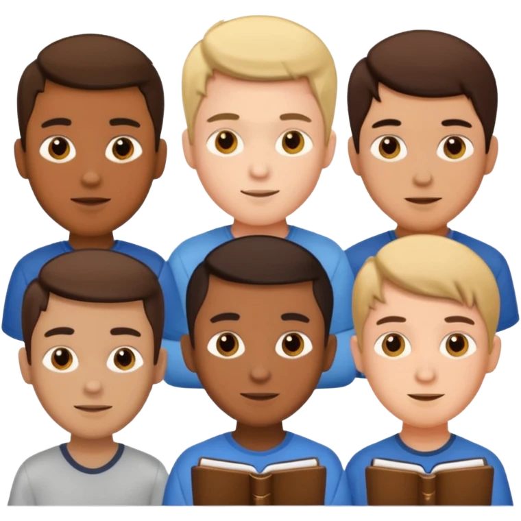 student(men) who is studying English  emoji
