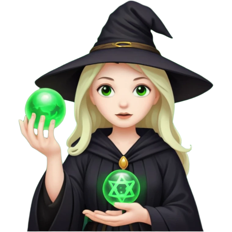 Witch casting spells emoji