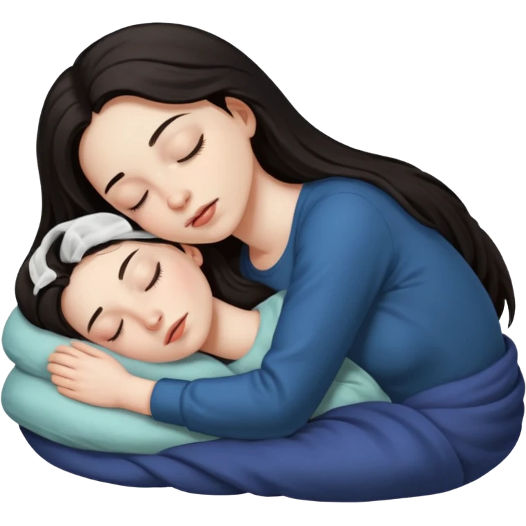 A girl sleeping emoji
