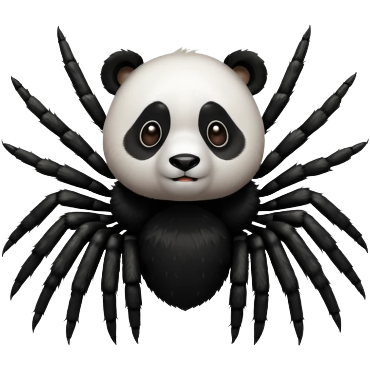 Паук + панда  emoji