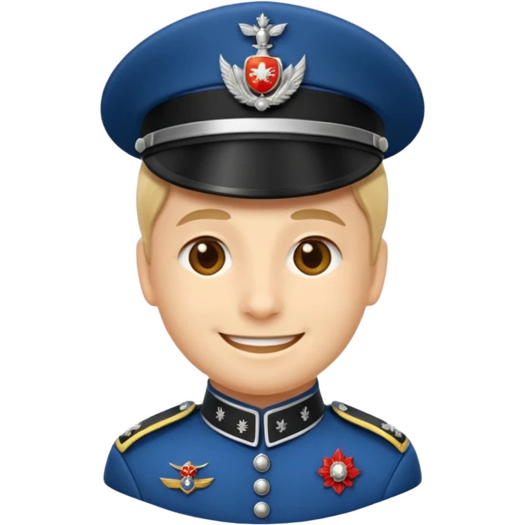 Un emoji di un carabiniere con il grado da carabiniere emoji