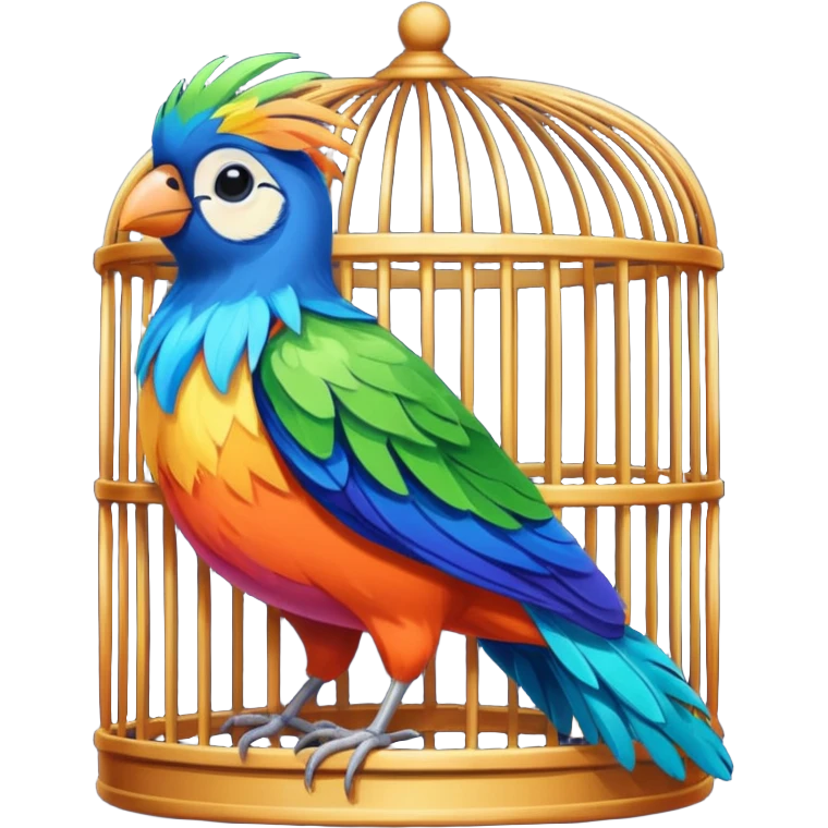 bird in cage emoji