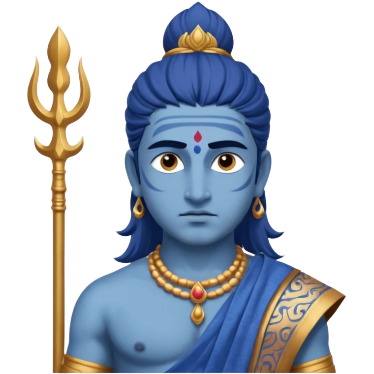 Arjun with Krishna in Mahabharata battle ground  emoji