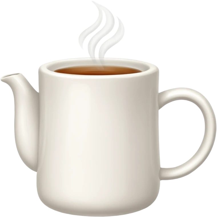 plain mug of steaming tea emoji