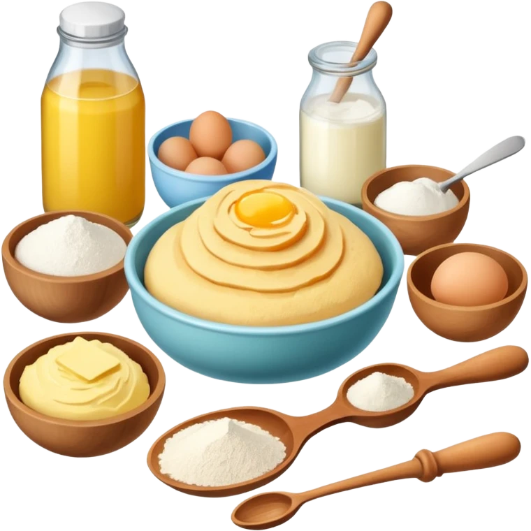 hobby baking ingredients emoji