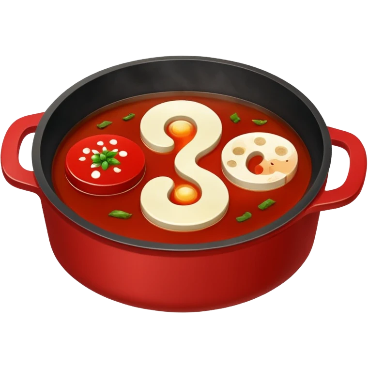 Yin yang hotpot emoji