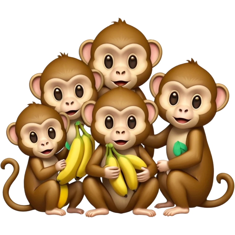  monkeys emoji