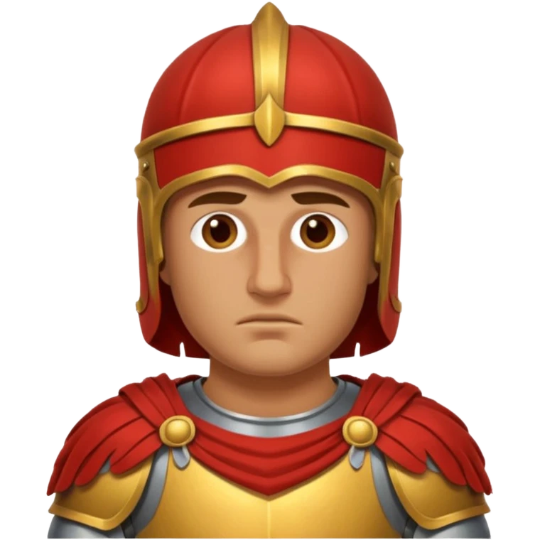 roman knight tired only head emoji