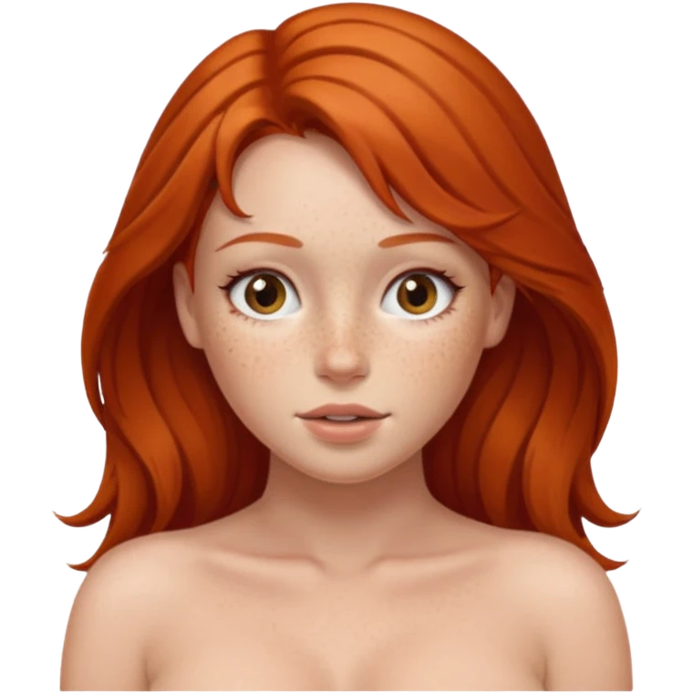 Nude red head girl with giant boobs emoji