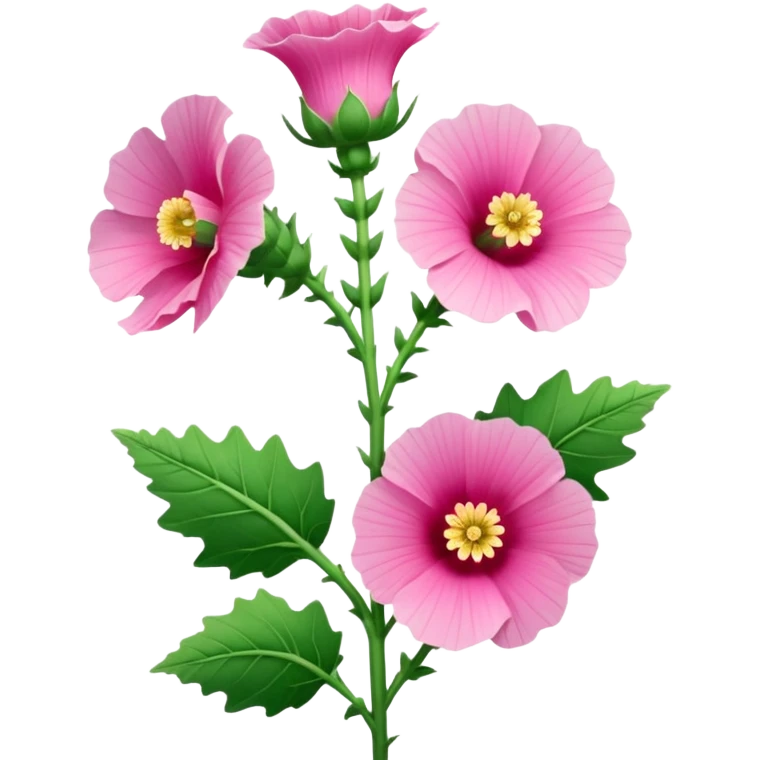 hollyhock flower emoji