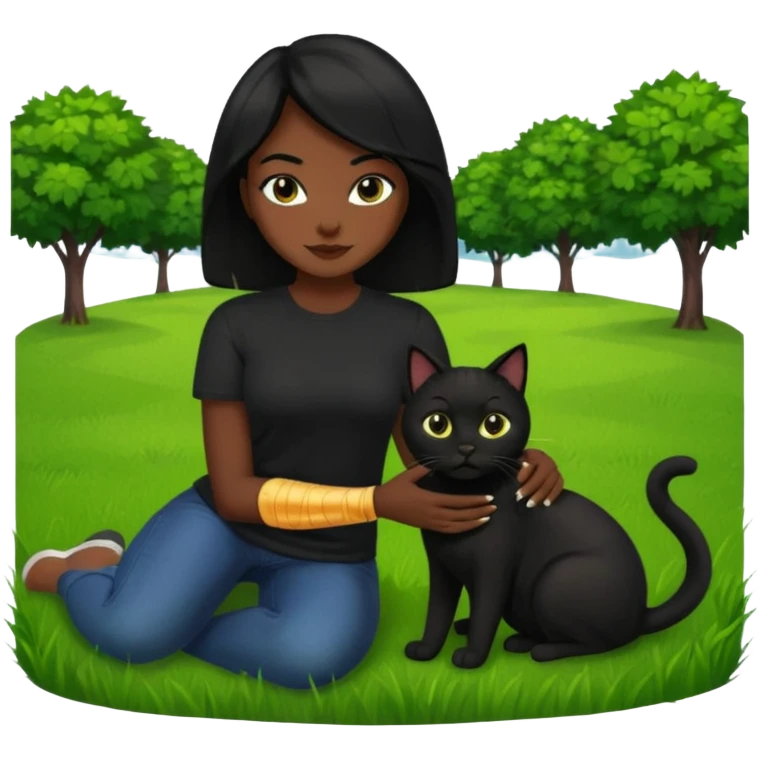 🛹🌿🖤👩🏽🐈 emoji