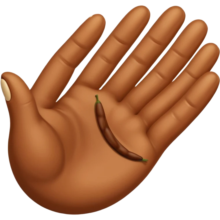 Hand Flicking a bean emoji