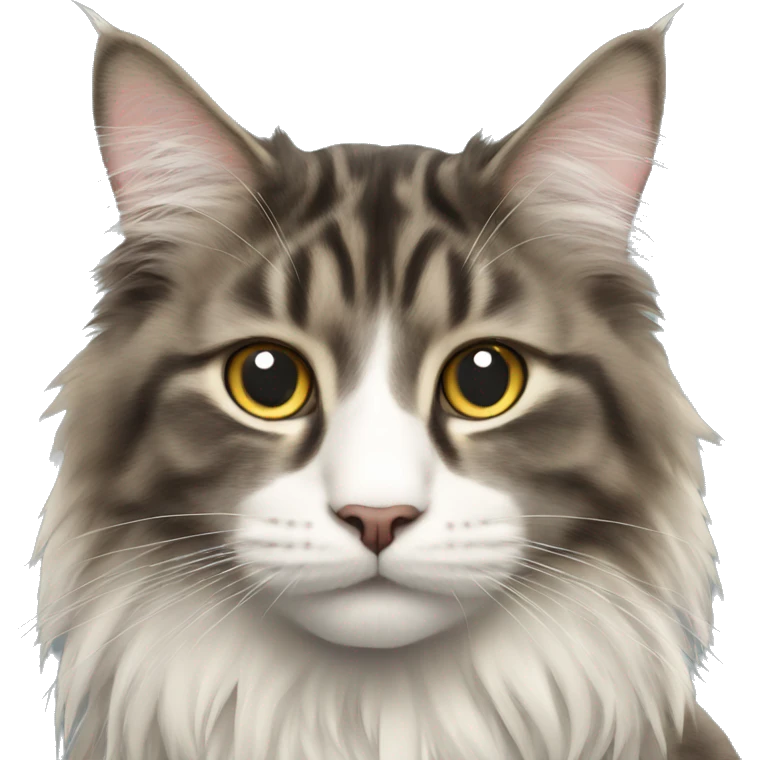 Norwegian forest cat emoji
