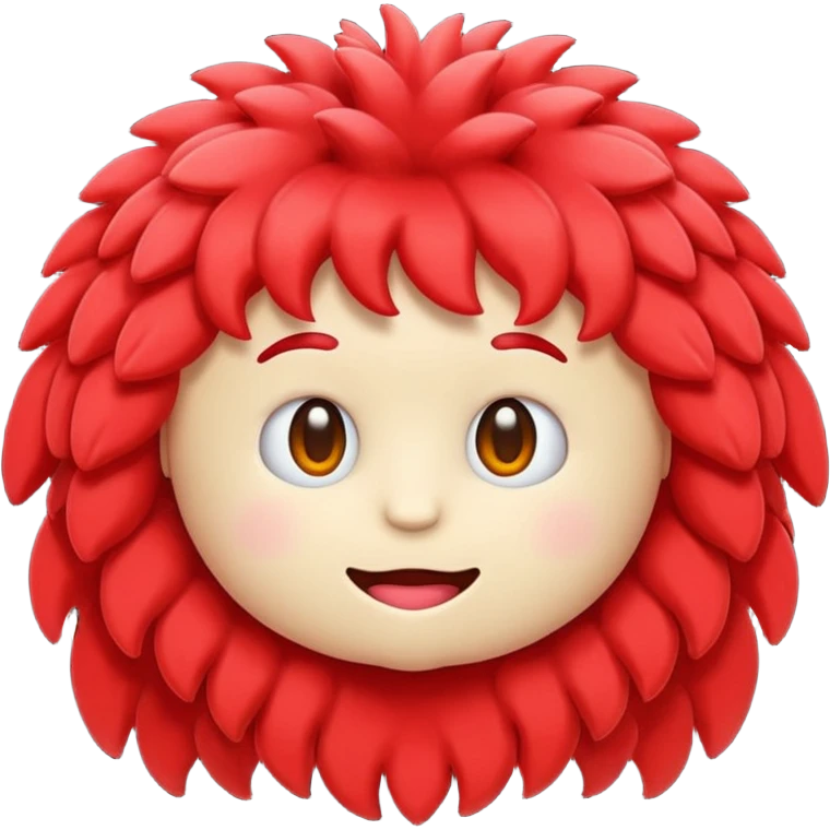 French frize emoji: NO FACE, red case, front emoji