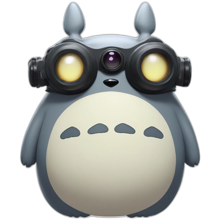 Totoro with oculus quest white emoji