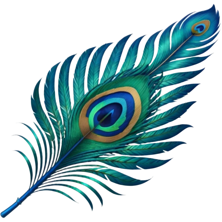 Peacock feather emoji