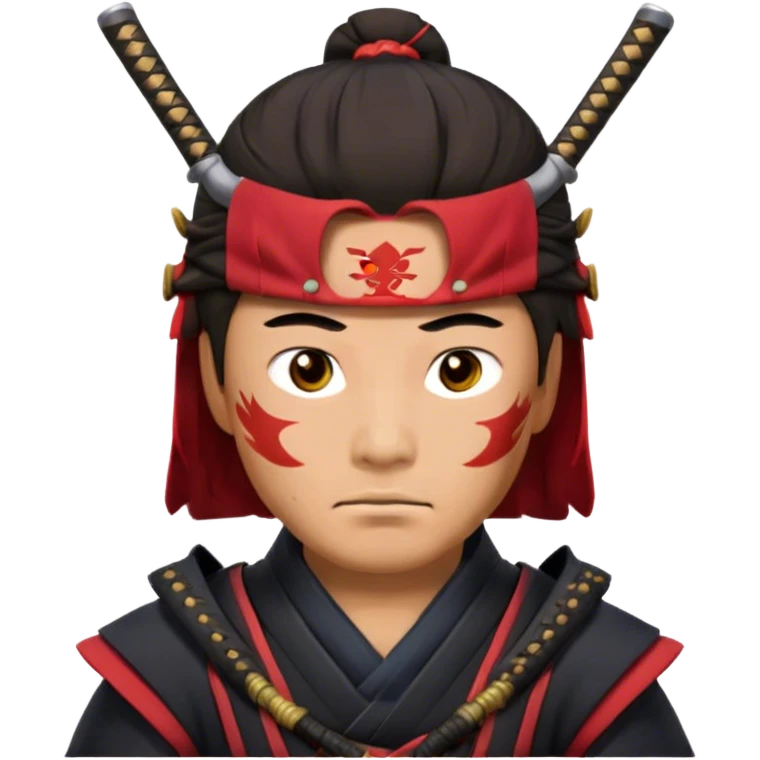 Samurai no facial hair emoji