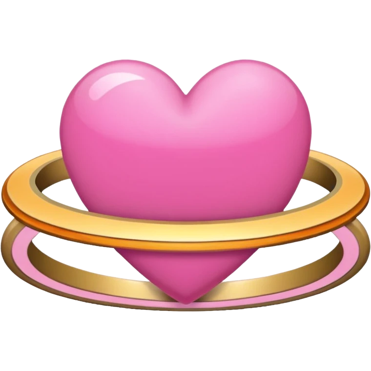 pink hearts saturn  emoji