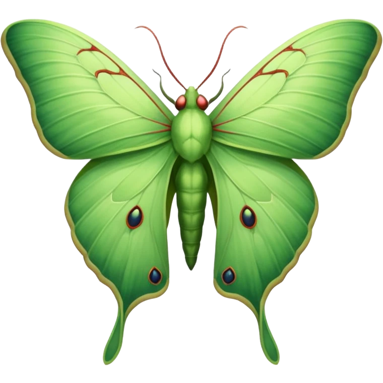 realistic luna moth emoji