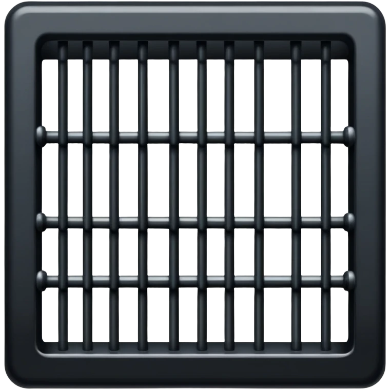simple dark jail bars prison emoji