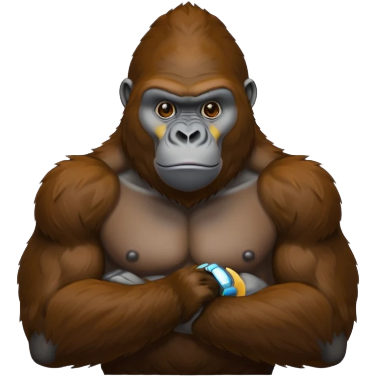 gorilla proposing  emoji