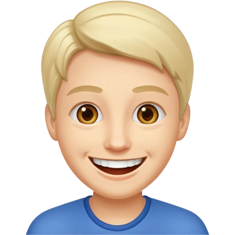 Лосяш из Смешариков, с широкой улыбкой emoji