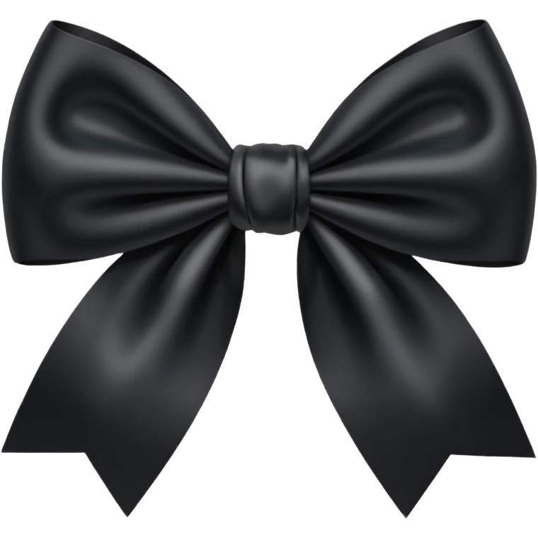 Moño negro emoji