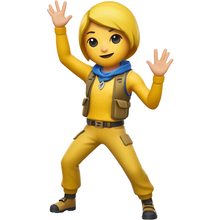 Create a Fortnite default doing the L emote as a emoji emoji