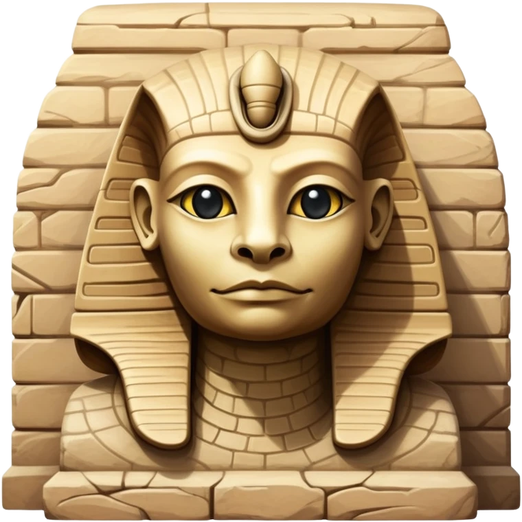 Sphinx building with reptilian face emoji