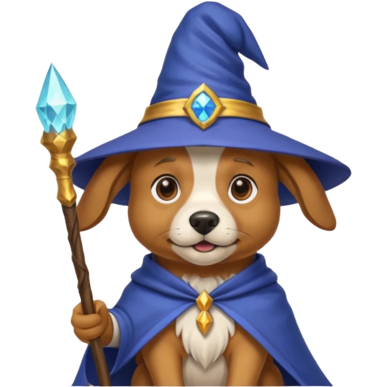 Dog wizard emoji