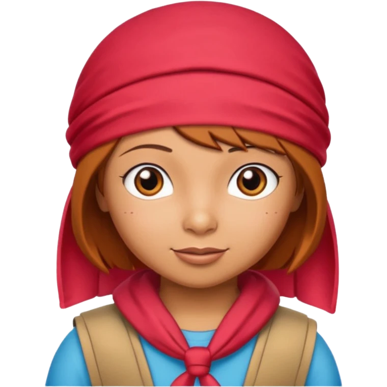 i want an emoji that shows dora the explorer with a red durag on, and next to her there are word that spell SYBAU emoji
