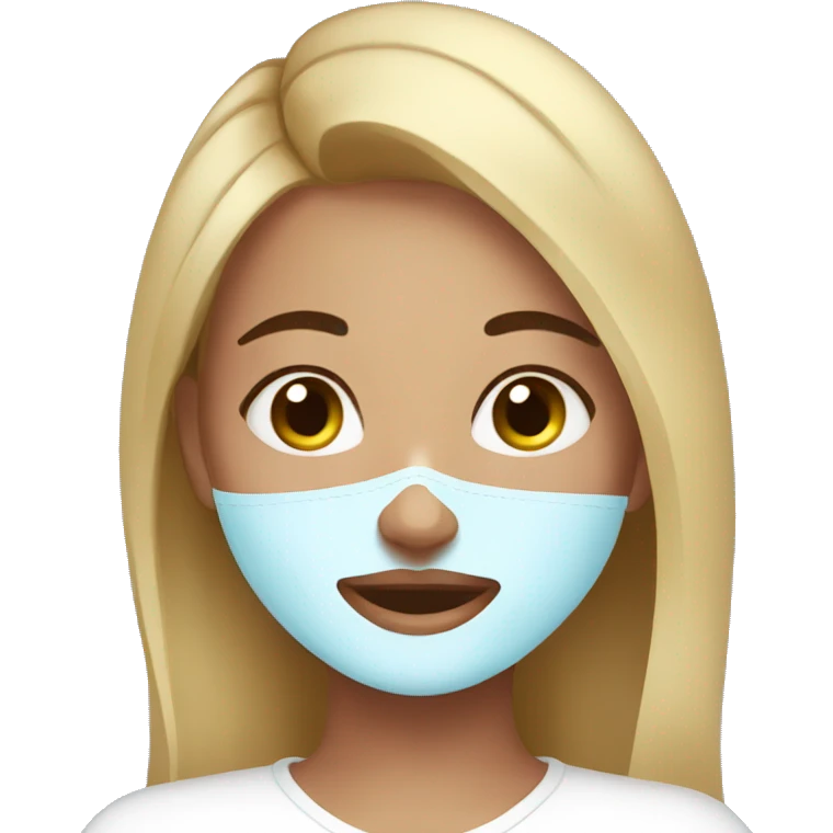 Girl doing skincare emoji