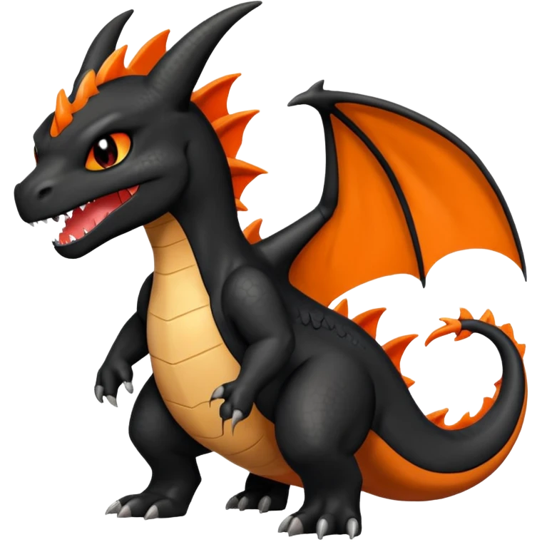Toothless-Charizard-Fakémon-hybrid-creature (full body) emoji | AI ...