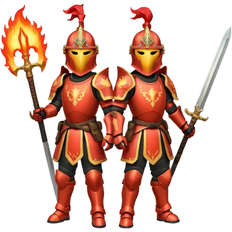 fire armored warriors emoji