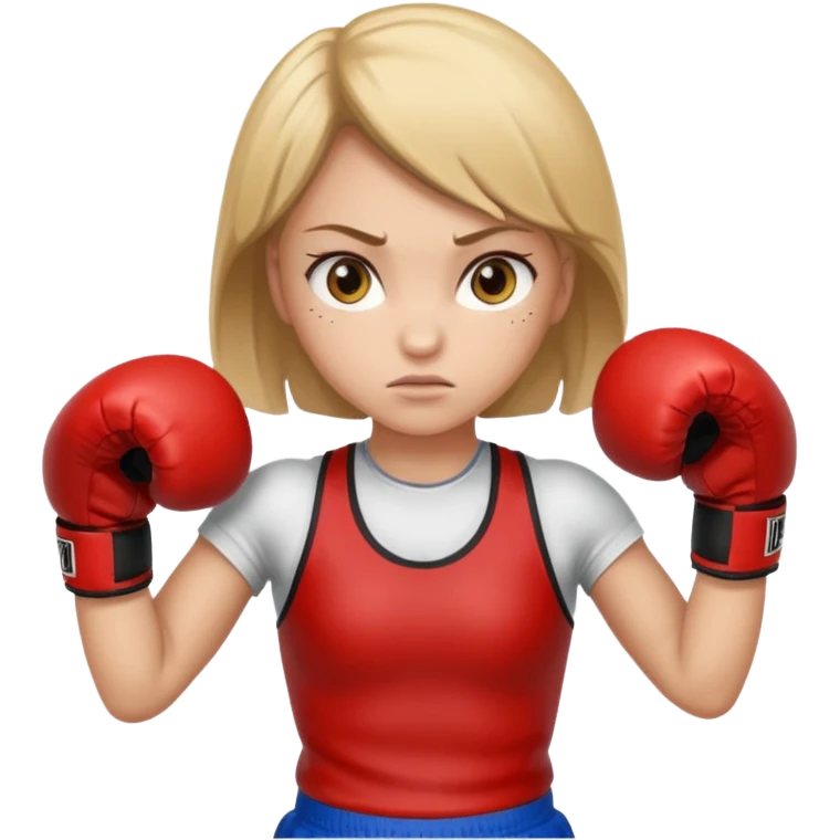 Girl who loves boxing emoji