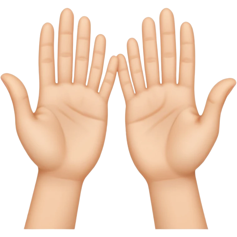 Innocent emoji hands up emoji