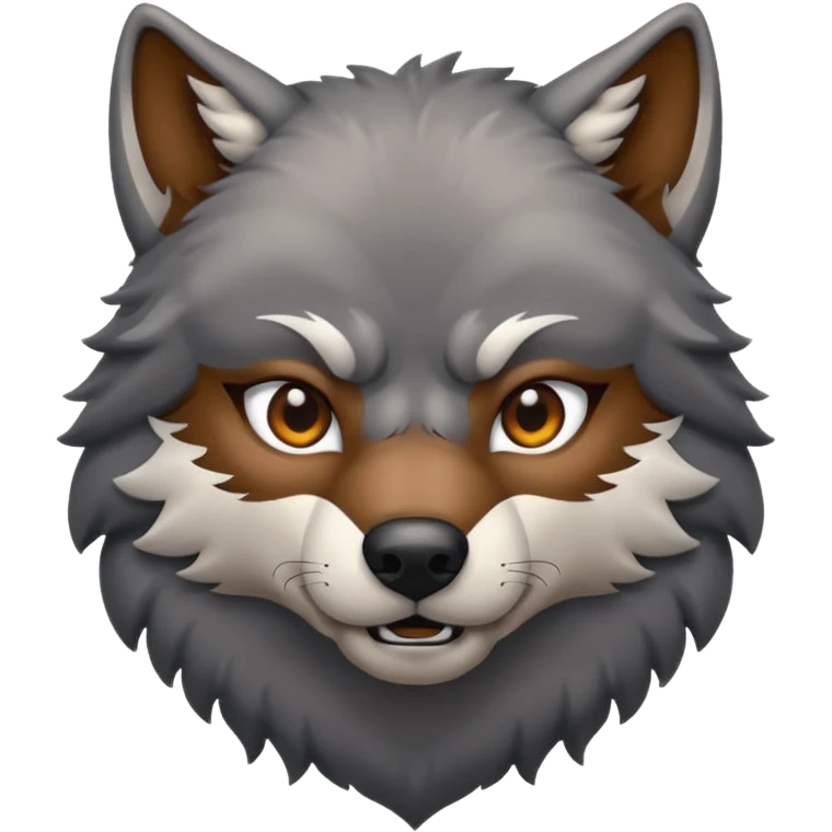 Wolf that is manly emoji