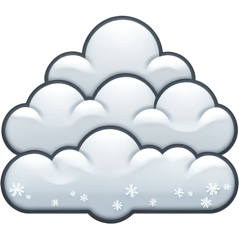 snow skies emoji