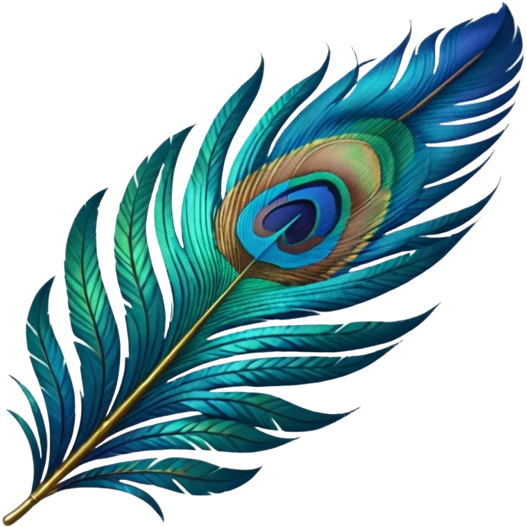 I want the emoji of a Single Peacock Feather emoji