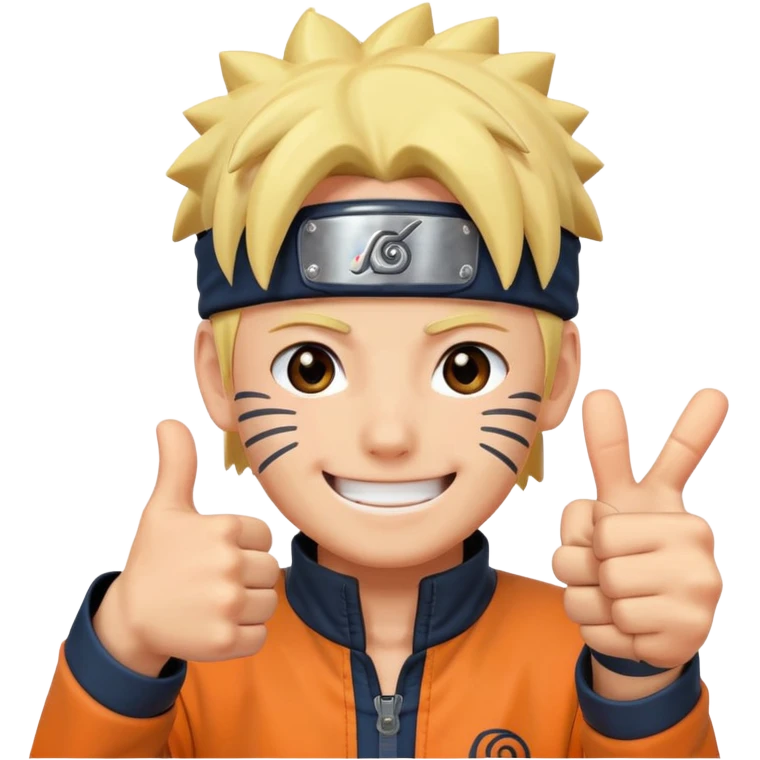 naruto shows thumbsup emoji
