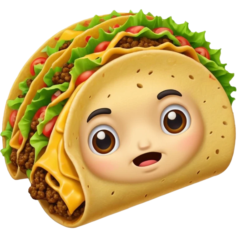 Nervous taco  emoji