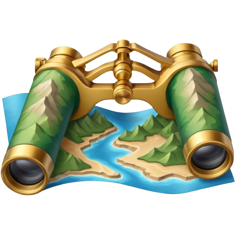 map with binoculars emoji