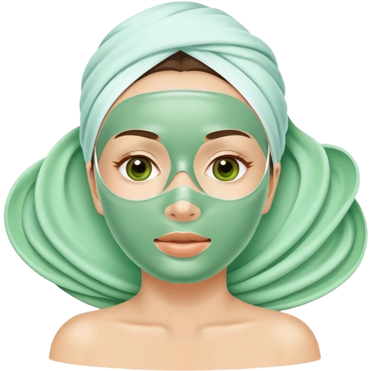 Natural spa treatment face mask emoji