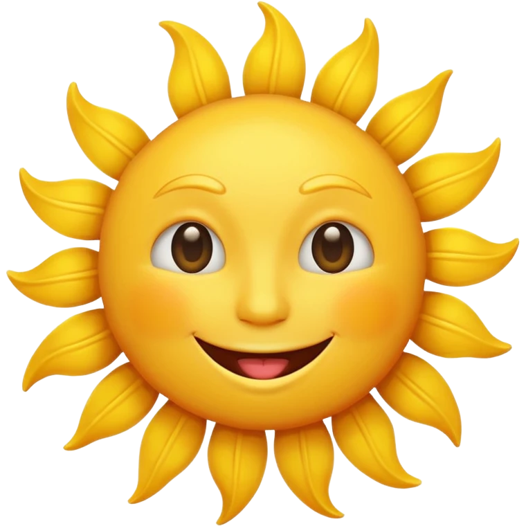 smiling sun emoji emoji