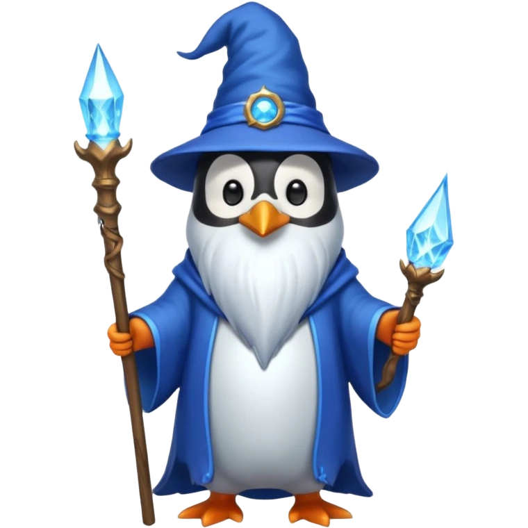 Penguin Wizard emoji