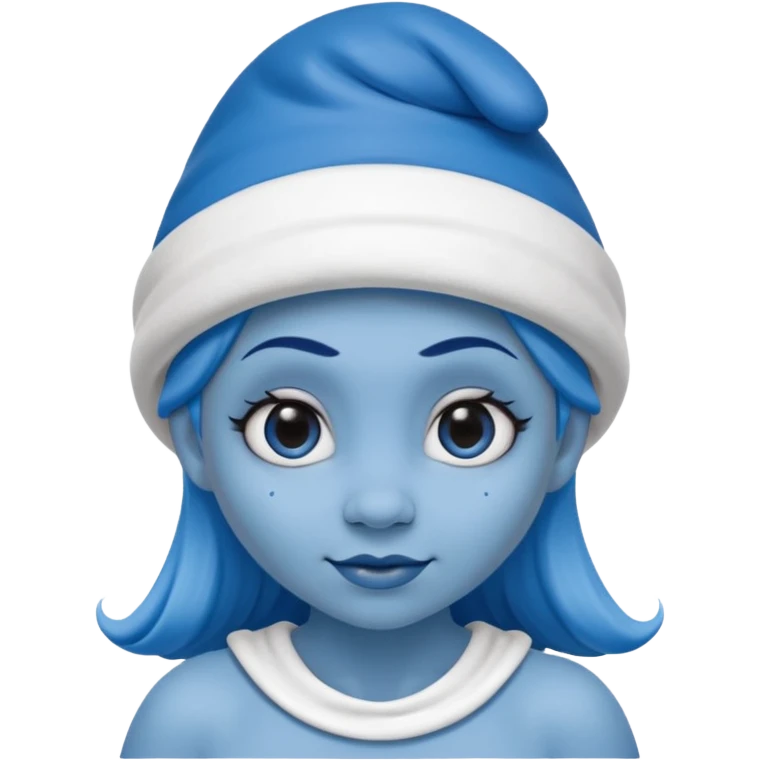 woman smurf emoji